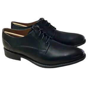 Bostonian Garvan Plain Mens 11.5 M Oxford Dress Shoes Black Leather NEW